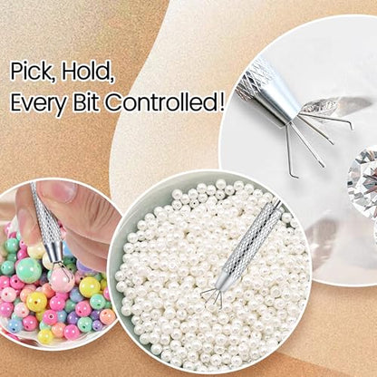 Piercing Ball Grabber Tool, 14-20G Taper for Changing Jewelry | Surgical Steel Flat Back Earrings Threader Tool Insertion Pin, Body Piercing Kit for Ear Rook Conch Nose Lip Jewelry Removal - style: Ball Grabber Tool - 2pcs