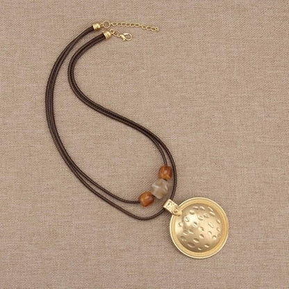 Chunky Pendant Necklace for Women Vintage Boho Necklaces Choker Layered Statement Necklaces Bohemian Jewlery Gifts - style: Boho Vintage Necklace