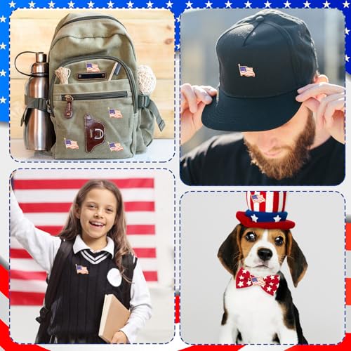 SANNIX 15Pcs American Flag Pins, USA Flag Lapel Pins Enamel Patriotic Badge Pins Waving Flag Brooch Pin for Independence Veteran Memorial Day 4th of July Accessories - style: American Flag Pin