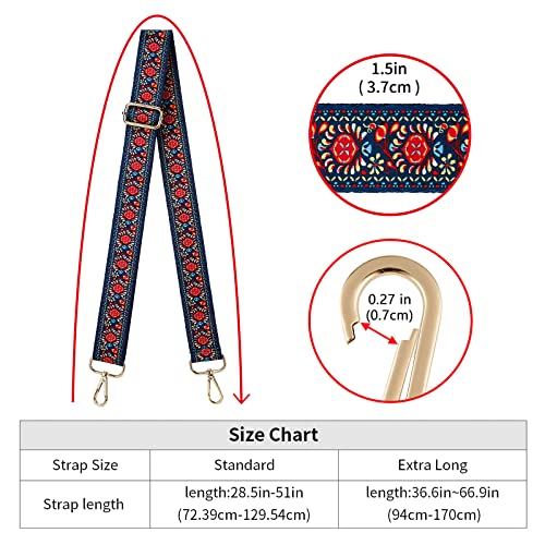 Wide Shoulder Strap Adjustable Replacement Belt Crossbody Canvas Bag Handbag - color: Dandelion, size: Wide: 1.4"(3.5cm)