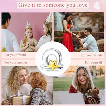 925 Sterling Silver 12 Astrological Signs Charm for Bracelets and Necklace Happy Birthday Charms for Bracelet and Necklace Valentine's Day Mother's Day Gift - style: Libra Charm