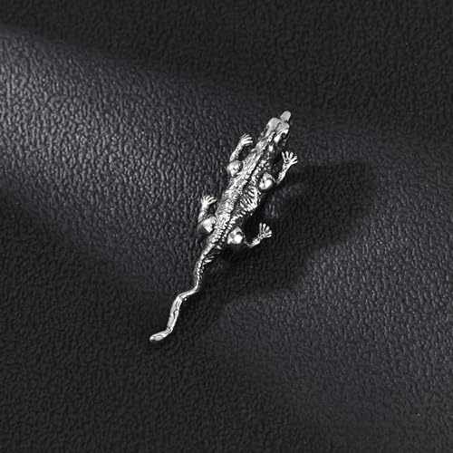 14G Surgical Stainless Steel Dangle Belly Button Rings for Women Belly Ring Dangling Piercing Jewelry CZ Snake lizard Skull Spider bat Halloween Party Punk Rock - style: lizard