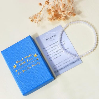 MASSIVE BEADS Natural Genuine Gemstone Beads Healing Crystal Chakra Reiki Jewelry Faceted Round Beads Bracelets 3mm - color: Blue Moonstone