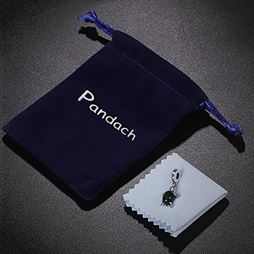 Pandach Animal Charm Bead fits Charms Bracelets for Woman-925 Sterling Silver Dangle Pendant Bead,Jewelry Beads Gifts for Women Bracelet&Necklace - style: Green Turtle Charm