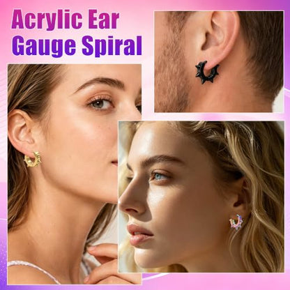 Stainless Steel Mens Womens Hoop Earrings Piercings Huggie Hypoallergenic - color: silver, blue, black, rainbow, gold