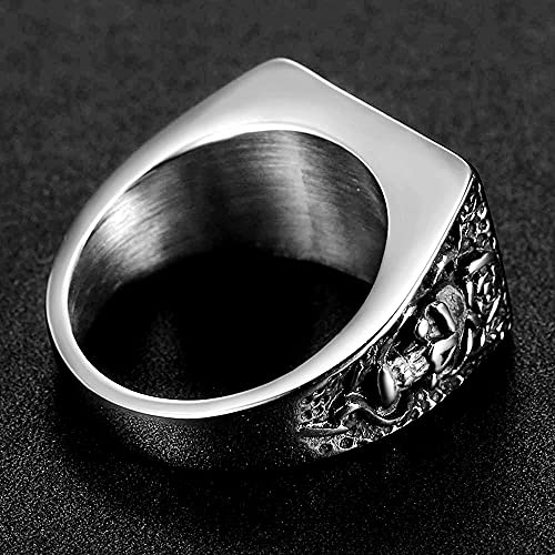Jude Jewelers Stainless Steel Gun Military Milita Army Western Cowboy Signet Style Biker Ring - color: Silver