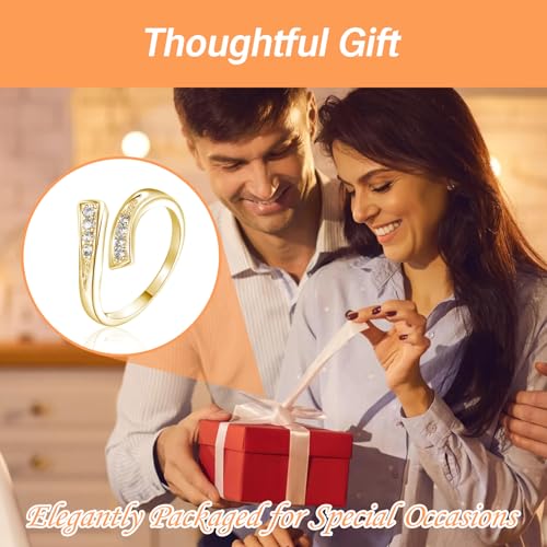 Toe Ring for Women Cute Adjustable Big Toe Rings Non-Tarnish Diamond Jewelry Waterproof Stainless Steel Toe Rings Plated Triple Moonstone Snake Knot Simple Band - color: Gold