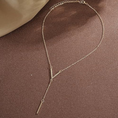 Disc Bar Pendant Layering Necklace for Women,Stainless Steel Layered Chain Choker Simple Trendy Everyday Jewelry