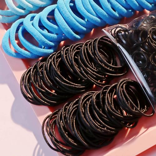 YANRONG 755PCS Hair Accessories for Woman Set Seamless Ponytail Holders Variety Hair Scrunchies Hair Bands Scrunchy Hair Ties For Thick and Curly (755PCS (Treasure Blue)) - color: 755PCS (Treasure Blue)