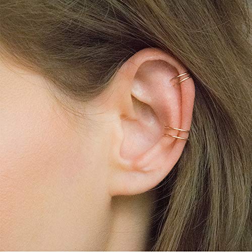 Nose Rings Hoop, 316L Surgical Steel 20G 18G 16G 14G Hypoallergenic Nose Rings Septum Cartilage Hoop Earring Conch Piercing Jewelry for Women, Diameter 5mm to 14mm, Gold, Rose Gold, Silver, Black - style: 1pcs, Black, 20g, Diameter: 5mm