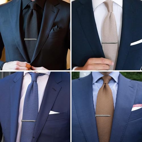 HAWSON Various Tie Clips for Men Unique, Funny Novelty Mens Tie Bar, Personalized Tie Pins for Men, Theme Wedding Party Gifts - style: Ancient Silver Nail