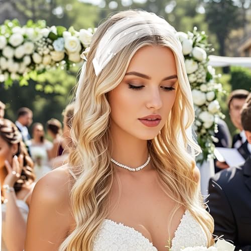 DOCILA Mesh Veil Headband For Women, 1920s Flapper Fascinator Face Veils, Bridal Wedding Tea Party Headwear Accessories