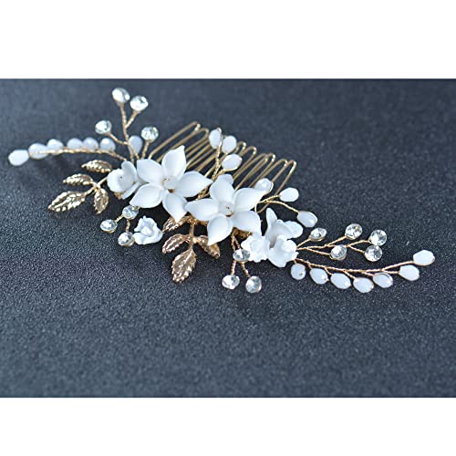 Wedding Hair Comb Clip, Wedding Hair Accessories for Brides, Crystal Bridal Hair Accessories Headpieces for Women, Girl, Party, Prom, (Style D) - style: Style D