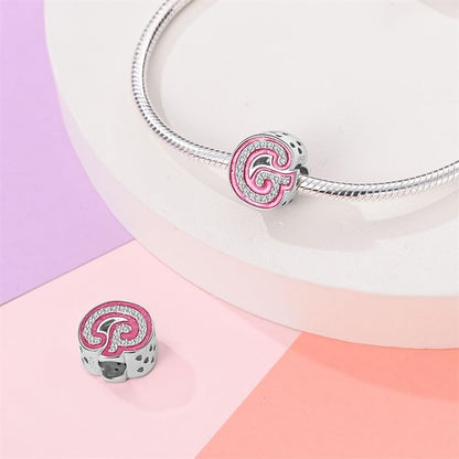 925 Sterling Silver Letter Charms Fits Pandora Bracelets Alphabet AZ Bead Charm for Bracelets Necklace with 5A Cubic Zirconia for Women Birthday Ceremony DIY Jewelry Gift - style: G