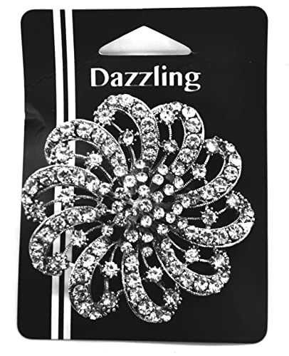 Belagio Enterprises 2 1/2-Inch Rhinestone Brooch | BW-171-182 - size: 2-1/2-Inch, style: BW-147