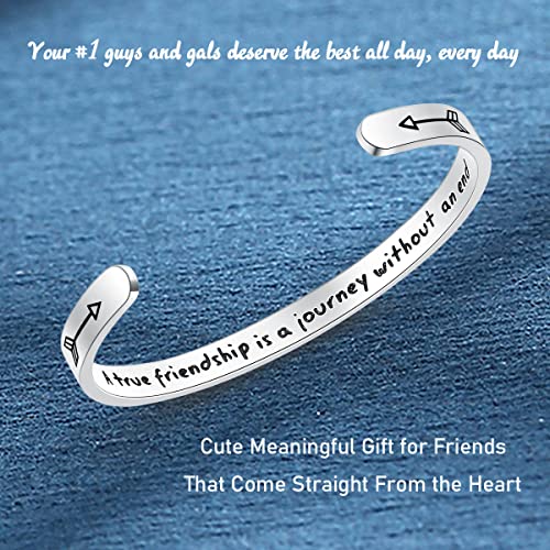 SAM & LORI Personal Bracelets for Teens/Women-Inspirational Jewelry Gifts (Various Designs) for Daughter/Sister/Mom/Friends-Adjustable Bracelet in a Pretty Gift Box - style: 2-Friend/Sister-A true friendship...