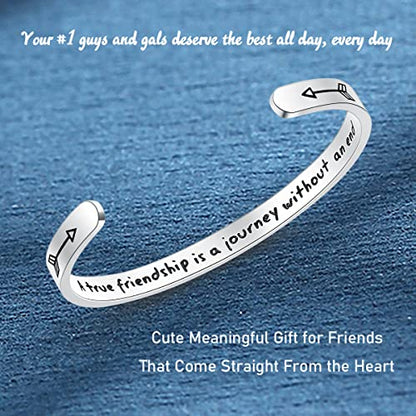 SAM & LORI Personal Bracelets for Teens/Women-Inspirational Jewelry Gifts (Various Designs) for Daughter/Sister/Mom/Friends-Adjustable Bracelet in a Pretty Gift Box - style: 2-Friend/Sister-A true friendship...