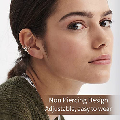 ChicSilver 925 Sterling Silver Ear Cuffs Non-Piercing Cartilage Earrings: Various Styles, Conch Cuffs (with Gift Box) - style: G: Scorpion