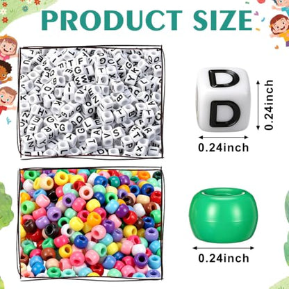 Tondiamo 24 Sets Back to School Gifts Friendship Bracelet Making Kit for Students Include Our Class is a Family Greeting Cards Beads Strings Bags DIY Kit for First Day of School Classroom - style: Classic
