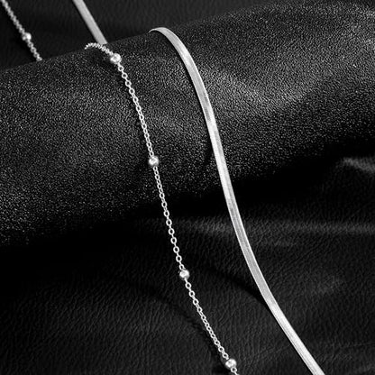 CHESKY 14K Gold Plated Waist Chain for Women, Layered Waist Beads | Silver Plated Gold Body Chains, Beach Summer, Waterproof Snake Belly Belt Chain, Festival Jewelry Accessories for Women - style: snakebead-sl