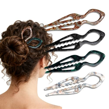 Prestiges Hair Pin - 4pack French Hair Pin for Thin Thick, Prestiges Hairpin for Women Hair Accessories
