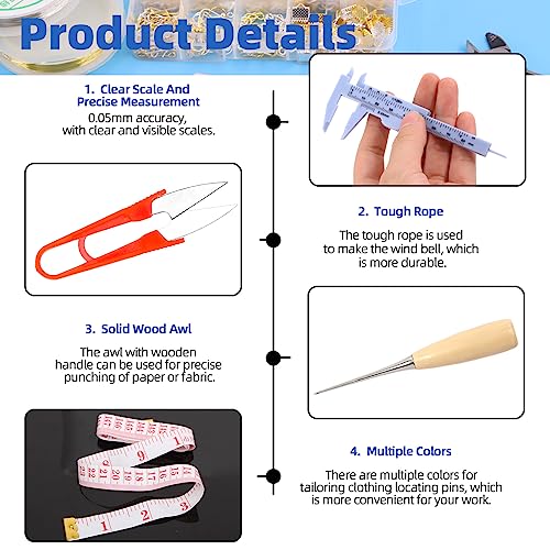Glarks 1250Pcs Jewelry Making Kit, Jewelry Making Supplies with Jewelry Making Pliers Tool, Beading Wires, Jewelry Findings for Jewelry Making, Wrapping and Repair - size: 1250pcs