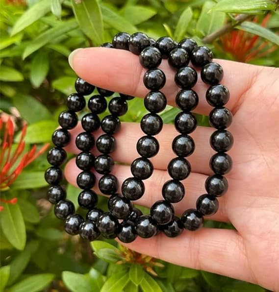 Zenkeeper About 180 Pcs Black Obsidian Beads for Jewelry Making 4 MM Black Obsidian Gemstones Loose Stone Beads - color: Black Obsidian, size: 4MM, about 180pcs