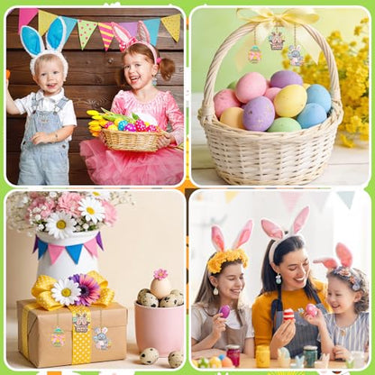 40Pcs/20 Pairs Easter Charms for Jewelry Making Spring Gifts | Enamel Bunny Egg Rabbit Charms, Assorted Spring Pendants Charm, Bracelets Necklaces Earrings Keychains, DIY Craft Supplies - style: Easter