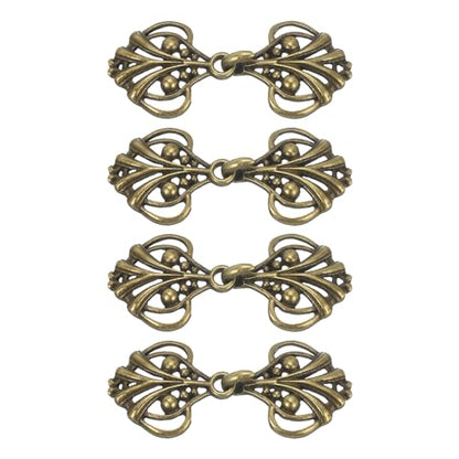 uxcell Cloak Clasp, Sew on Hooks and Eyes Vintage Cape Clasps Sweater Shawl Collar Cardigan Buckles
