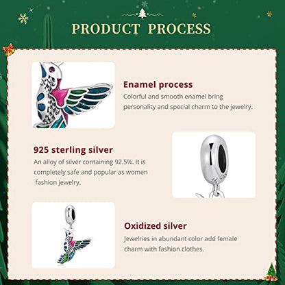 925 Sterling Silver Charm for Bracelet Necklace Women Jewelry Gift