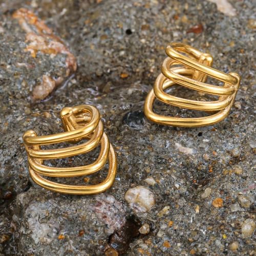 1 pair 9g ear weight Classic Spheres, Hypoallergenic 316 Stainless Steel Ear Weights Plugs Tunnels Gauges for Ear Body Jewelry Women Men - color: 1765-Gold