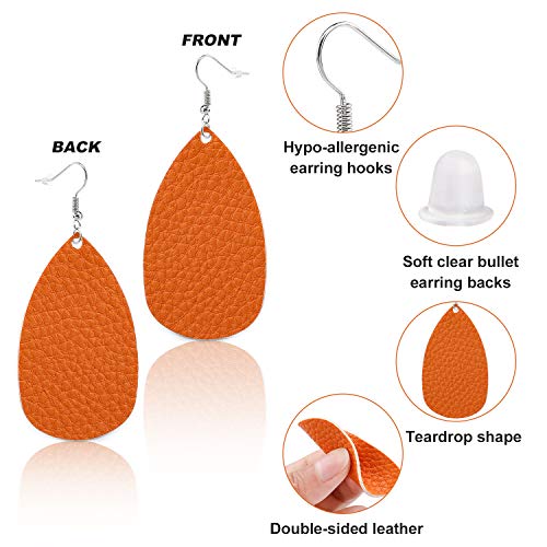 18-32 Pairs Tassel Earrings Set with Colorful Tassel Long Layered Dangle Hoop Tiered Thread Earrings Set for Women Jewelry Fashion and Valentine Birthday Party Gift - style: 30 Pairs Teardrop Earrings