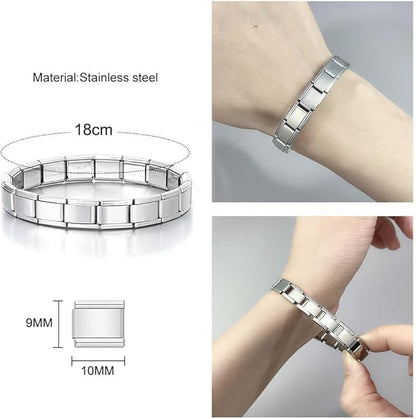 Italian Bracelet Charms,Compatible for 9mm Italian Charm Bracelets for Women,Men,Dangle,Pendant,Heart .ICG275