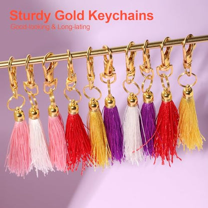 LEOBRO 968pcs Keychain Making Kit, Keychain Clip and Key Ring, Jump Rings for Jewelry Making, Lobster Claw Clasp, Key Chain Making Kit, for Keychains, Jewelry, Purse Making - color: Gold & Silver