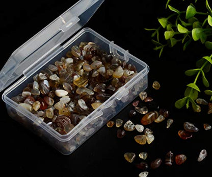 Natural Chip Stone Beads Persian Gulf Agate 5-8mm About 400 Pieces Irregular Gemstones Healing Crystal Loose Rocks Bead Hole Drilled DIY for Bracelet Jewelry Making(5-8mm, Persian Gulf Agate) - color: Persian Gulf Agate