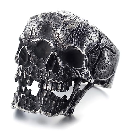 2023 Skull Ring Cool Evil Death Punk Rock Stainless Steel Rings Aly Style Jewelry - style: R1023