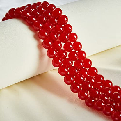 100pcs 10mm Carnelian Beads Natural Gemstone Beads Round Loose Beads for Jewelry Making - color: Carnelian, size: 10mm
