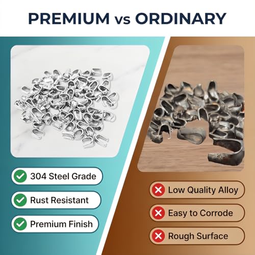100PCS 304 Stainless Steel Pinch Clip Bail Clasps,0.16 Inch,Pendant Holders Connector Findings for Jewelry Making,Sturdy Necklace Charm Findings[4X8mm]