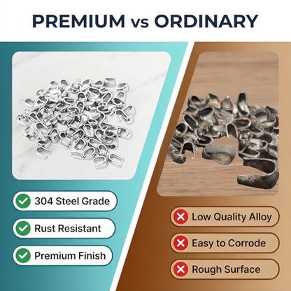 100PCS 304 Stainless Steel Pinch Clip Bail Clasps,0.16 Inch,Pendant Holders Connector Findings for Jewelry Making,Sturdy Necklace Charm Findings[4X8mm]