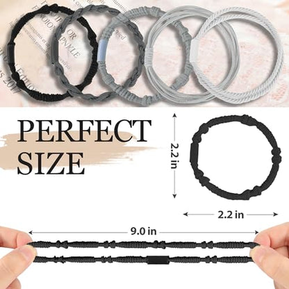 KANPRINCESS 20PCS Boho Hair Accessories, Elastic No-Damage Hair Ties, Cute Bracelets for Women and Girls - All Day Hold for Thick, Thin Hair, and Ponytails - color: Set10