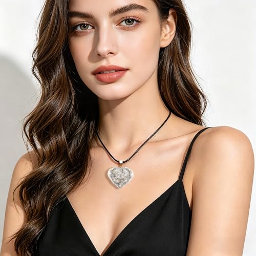 Natural Raw Crystal Necklace for Women Irregular Stone Necklaces Spiritual Gemstone Pendant with Adjustable Rope - color: C-Clear Quartz cluster