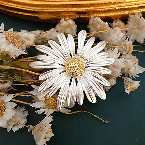 Rhinestone Sunflower Brooch Pin,Enamel Crystal Yellow Flower Coat Pins,Cute Plant Sun Flower Suit Brooch Pin for Women Girls - color: Style D