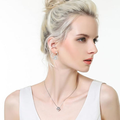 LES OSEWA Dog Animal Earrings Sterling Silver Animal Heart Hoop Dangle Earrings Cute Jewelry Gifts for Women - color: Schnauzer