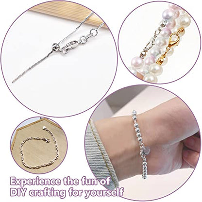 Lunarm Jump Rings 810pcs Stainless Steel Jump Rings for Jewelry Making | Silver Open Jump Rings and 3 Sizes Lobster Clasps Set for Keychain Creation Craft Sturdy Easy to Open and Close