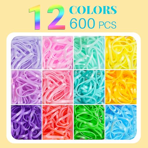 IKOCO 826PCS Hair Accessories for Girls, Elastic Hair Ties with Colorful Clips and Tools - color: Pink