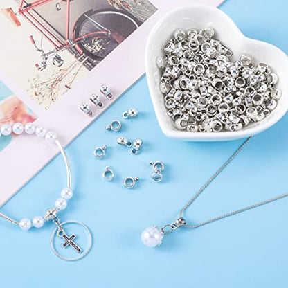 Joez Wonderful Links Bail Beads, Hypoallergenic Alloy Column Spacer Beads