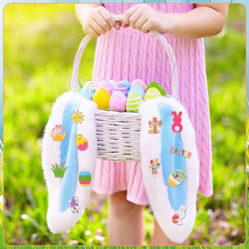 Giegxin 40 Pcs Easter Enamel Pins Bulk Spring Holiday Lapel Pin Bunny Backpack Cute Carrot Easter Eggs Flowers Butterfly Flower Basket Brooch for Women Girls Gifts - style: Easter