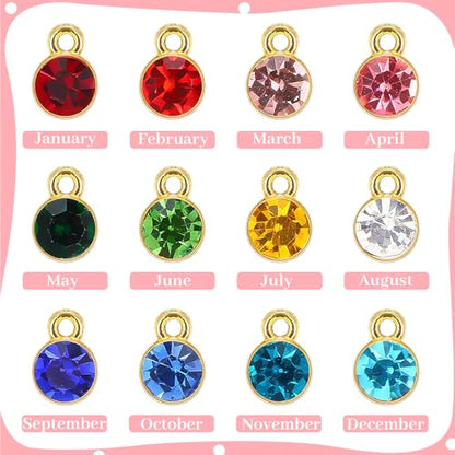 24PCS Crystal Dangle Charms for Jewelry Making | Mixed Color Crystal Dangle Charms Accessories, DIY Necklace Earring Bracelet Jewelry Making Crafts