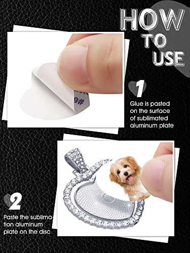 Junkin 24 Pcs Sublimation Rhinestone Trays Pendant Set, Including 6 Heart Shape Double Sided Blank Rhinestone Bezel Trays, 6 Pcs Thick Chains with 12 Sublimation Discs for Making (Silver) - color: Silver