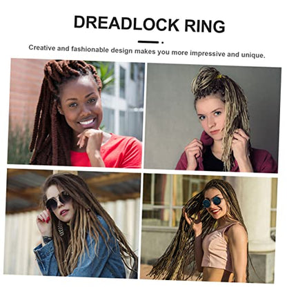 90pcs Dreadlock Hair Accessory Set Metal Hair Cuffs Fashion Jewelry for Women Hollow Design